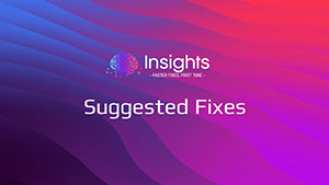 Suggested Fixes